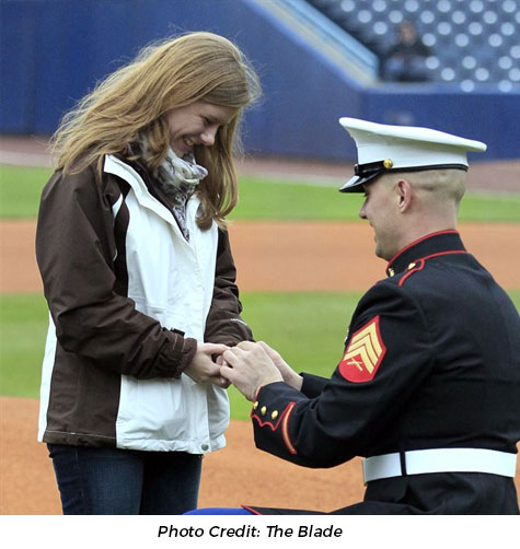 Propose at a Mudhens Game